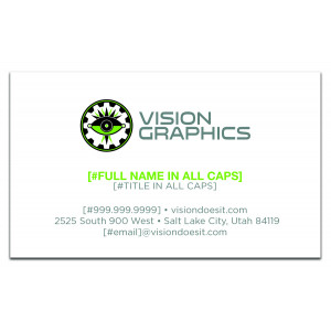 Vision Graphics Flat Business Card