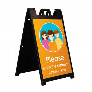 A-Frame Display-Keep Your Distance