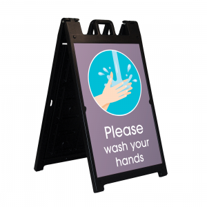 A-Frame Display-Wash Your Hands