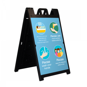 A-Frame Display-Combined Messages