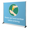 Adjustable Backdrop Frame-Use-Hand-Sanitizer