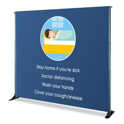 Adjustable Backdrop Frame-Stay Home If You