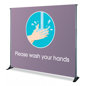 Adjustable Backdrop Frame-Wash Your Hands