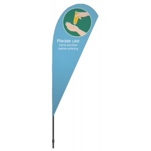 Feather Flag, 11-ft-Use Hand Sanitizer