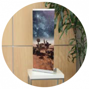 Pop-up Banner Stand-Reliant 12" wide