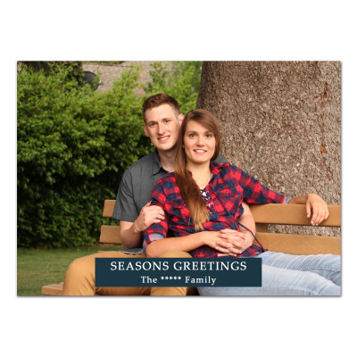 Holiday Postcard-Seasons Greetings, Full Portrait