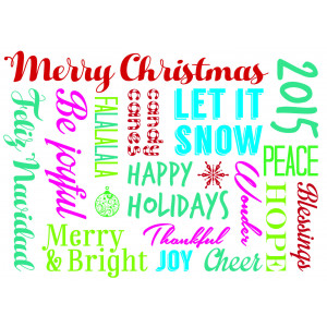 Holiday Greeting Card - Holiday Phrases