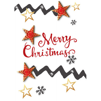 Holiday Greeting Card - Christmas Stars