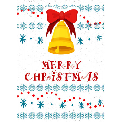 Holiday Greeting Card - Christmas Bell