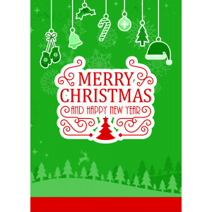 Holiday Greeting Card - Merry Christmas & Happy New Year