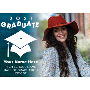 Graduation Announcement Postcard-2021 Graduate