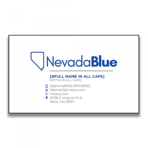 Nevada Blue Stacked Business Card